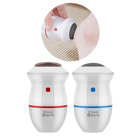 Back Callus Remover with Built-In Vacuum – Electric Foot Grinder for Dead Skin, Cracked Heels & Calluses | Rechargeable Pedicure Tool