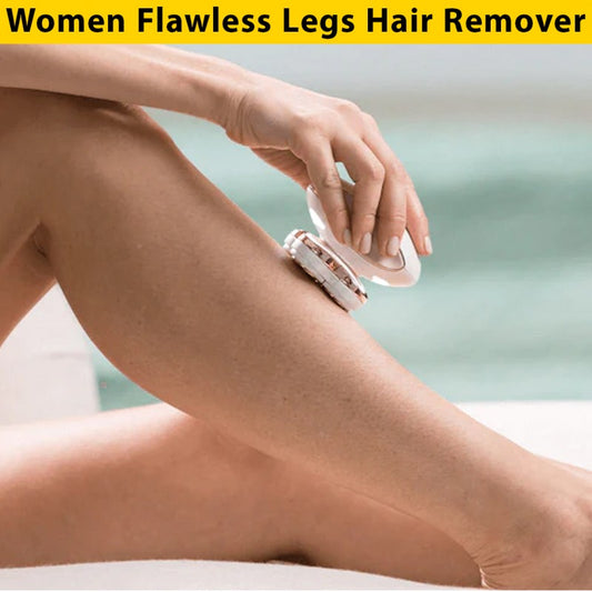 Flawless Women’s Hair Removal | Electric Body Hair Shaver & Epilator | Painless Full Body Hair Remover | USB Rechargeable Lady Shaver for Face, Arms, Legs & Bikini Line