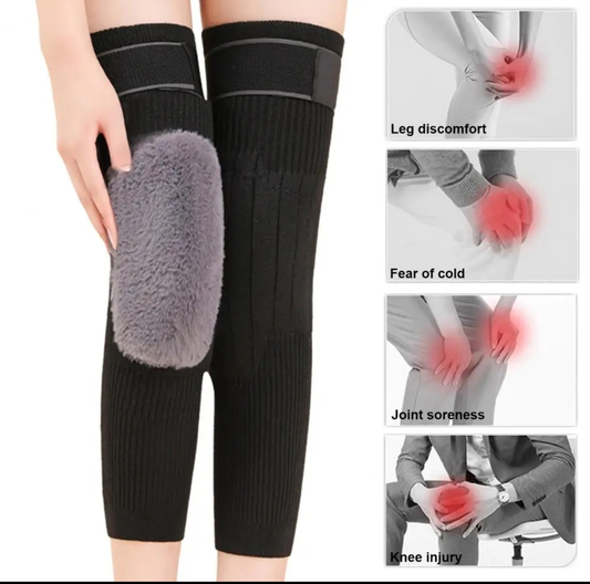 1 Pair Woolen Knee Warmer for Men & Women – Winter Knee Support Cap for Pain Relief, Warmth & Joint Protection
